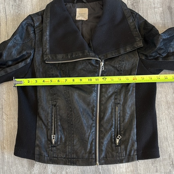 Harper Heritage FAUX LEATHER MOTO STYLE JACKET Size Medium - Picture 8 of 9